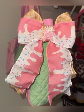 🎀🍦Custom Oversized Ice Cream Drip Bows🎀🍦